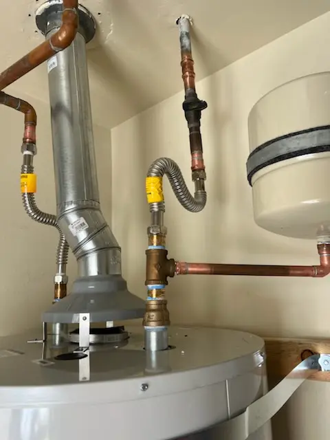 Water heater installation and plumbing repair in Tantic